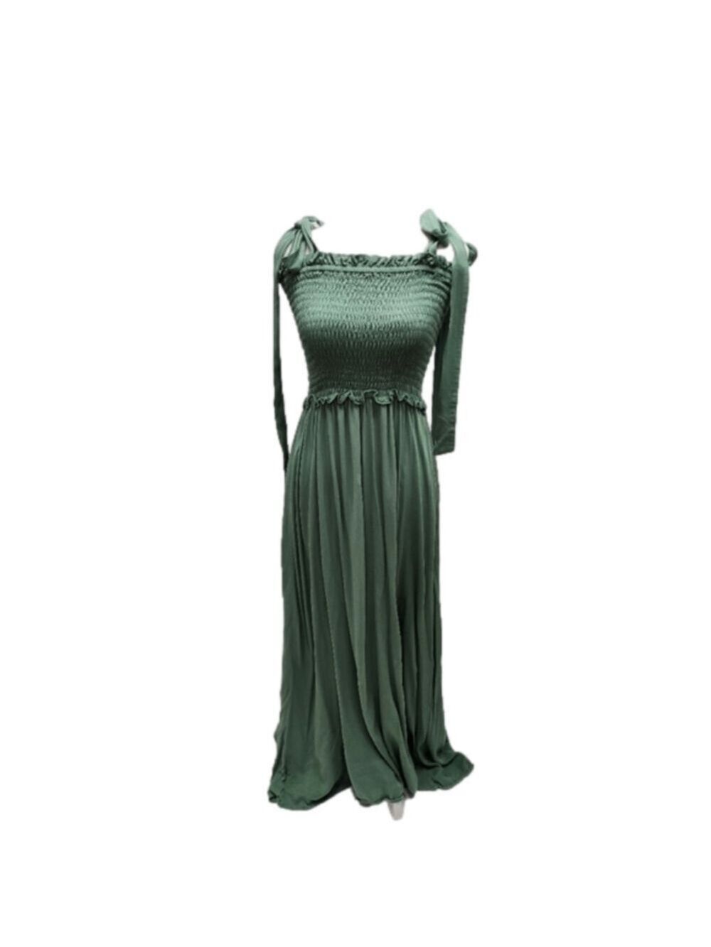 Ladies GREEN FULL LENGTH DRESS SIZE SMALL